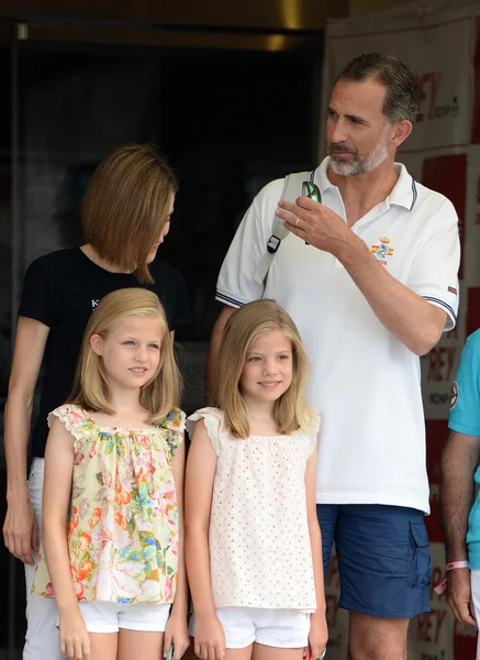 The Spanish Royal Family in Majorca — Stock Photo, Image