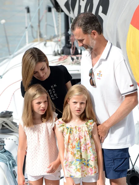 The Spanish Royal Family in Majorca — Stock Photo, Image