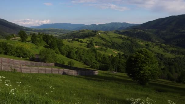 Karpatské Hory Průsmyk Synevyr Cestě Jezeru Synevyr — Stock video