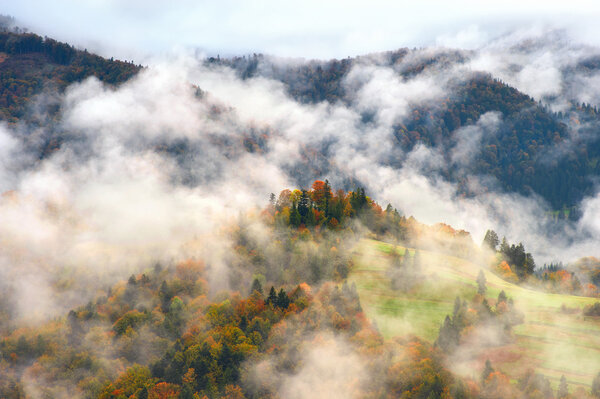 Fabulous landscape in Carpathians