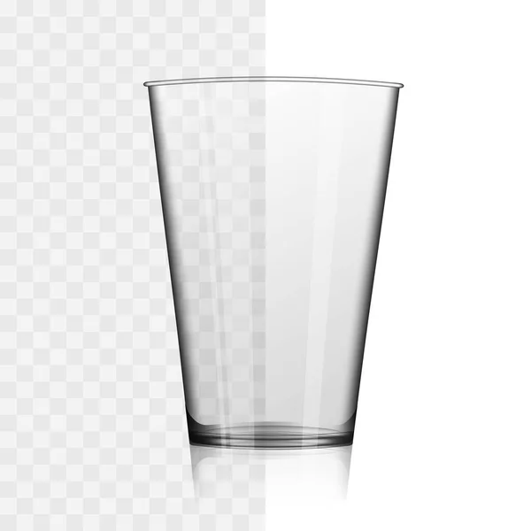 ウィスキーや水のグラス 透明ベクトルイラスト — ストックベクタ