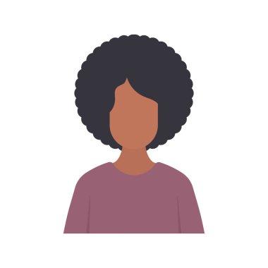 Genç, koyu tenli, seksi kadınlar. Afro-Amerikalı kız yüzünün yanında el ele tutuşuyor. Beyaz arkaplanda koyu tenli kadın yüzü olan yazdırma