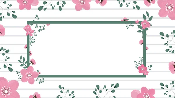 Fondo Para Una Tarjeta Invitación Boda Póster Con Lugar Debajo — Vector de stock