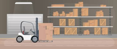 Depo tasarımı, vektör illüstrasyonu 10 grafiklik