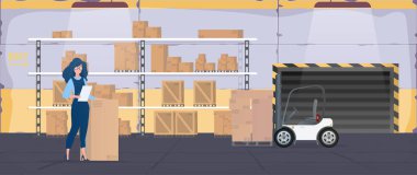 Teslimat hizmeti kavramı. düz tasarım illüstrasyon 