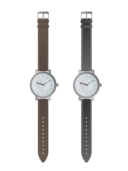 Illustration Vectorielle Ensemble Montres — Image vectorielle