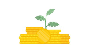 para konsepti ile bitki, vektör illüstrasyon 10 eps grafik.