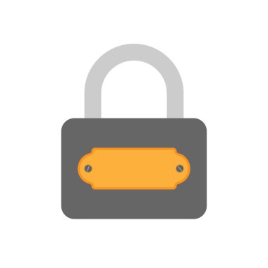 asma kilit ikon vektör çizimi