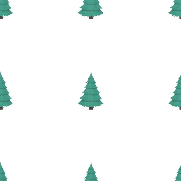 Patrón Sin Costuras Con Árbol Navidad Verde Fondo Con Pino — Archivo Imágenes Vectoriales
