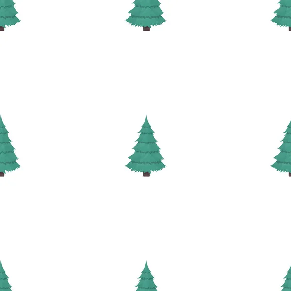 Patrón Sin Costuras Con Árbol Navidad Verde Fondo Con Pino — Vector de stock