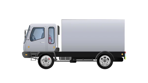 Camion Isolé Sur Fond Blanc — Image vectorielle