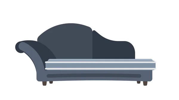 Icône Canapé Dans Style Noir Isolé Sur Fond Blanc Illustration — Image vectorielle