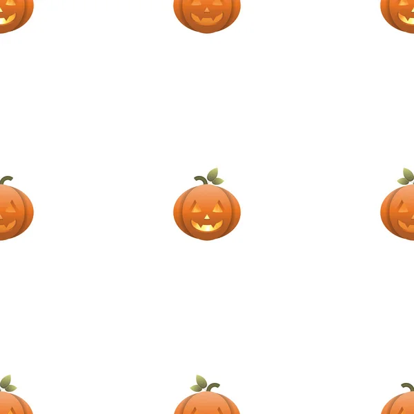 Halloween Kürbis Mit Beängstigendem Gesicht Vektorillustration — Stockvektor