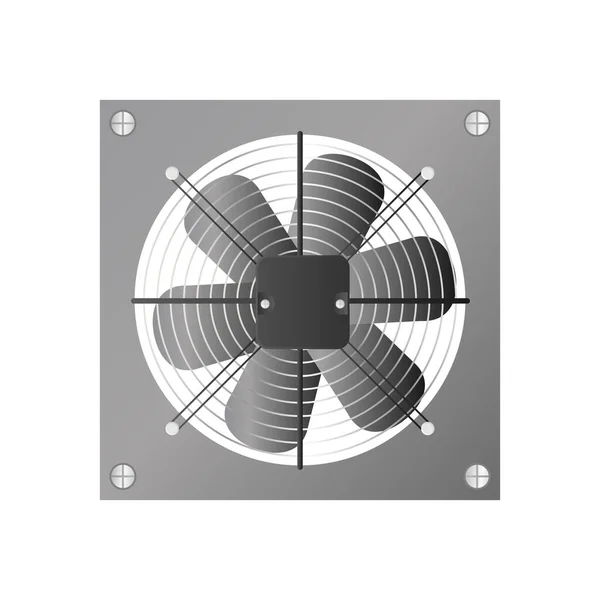 Ícone Ventilador Design Plano Ilustração Vetorial — Vetor de Stock