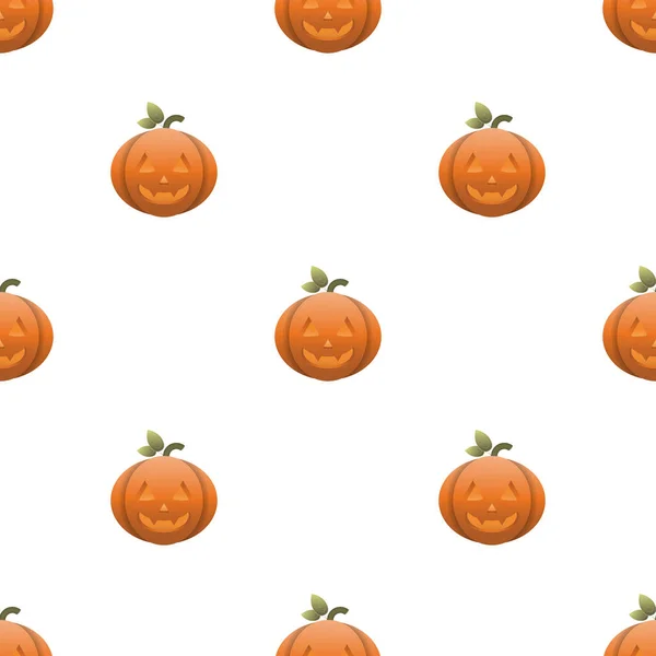 Halloween Pumpkins Icon Vector Illustration — Stock Vector