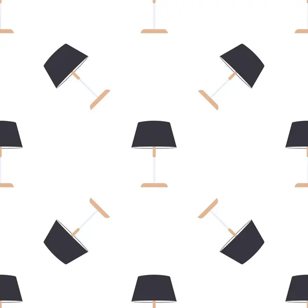Lampy Nastavené Černé Barvě Pro Každý Design — Stockový vektor