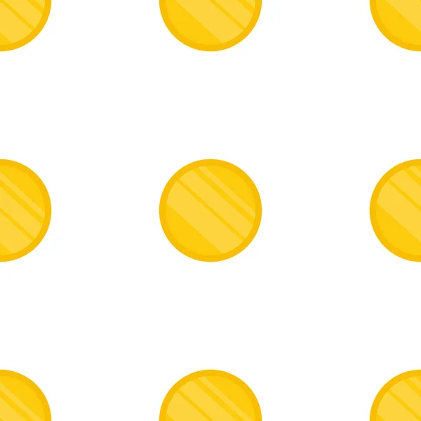 Zlaté Mince Izolované Bílém Pozadí — Stockový vektor