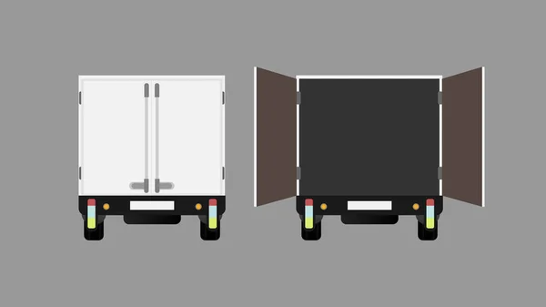 Illustrazione Vettoriale Del Camion Consegna — Vettoriale Stock
