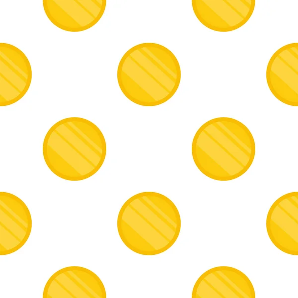 Zlaté Mince Izolované Bílém Pozadí — Stockový vektor