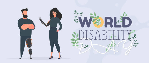 векторная иллюстрация мирового дня инвалидности