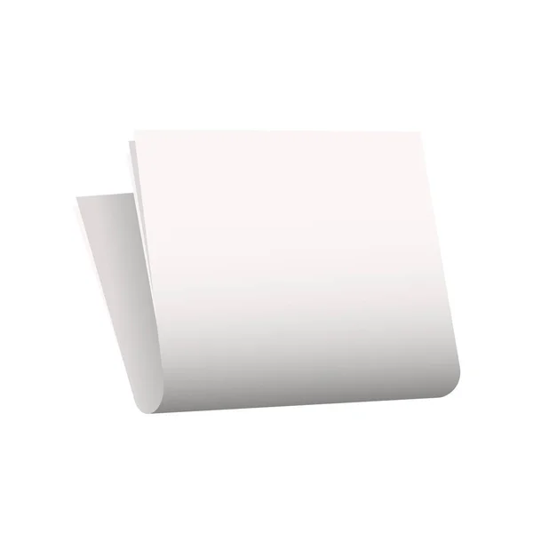 Пустая Белая Бумажная Карточка Заднем Плане — стоковый вектор