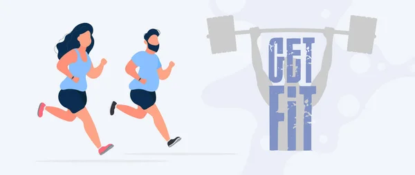 Concept Fitness Illustration Vectorielle — Image vectorielle