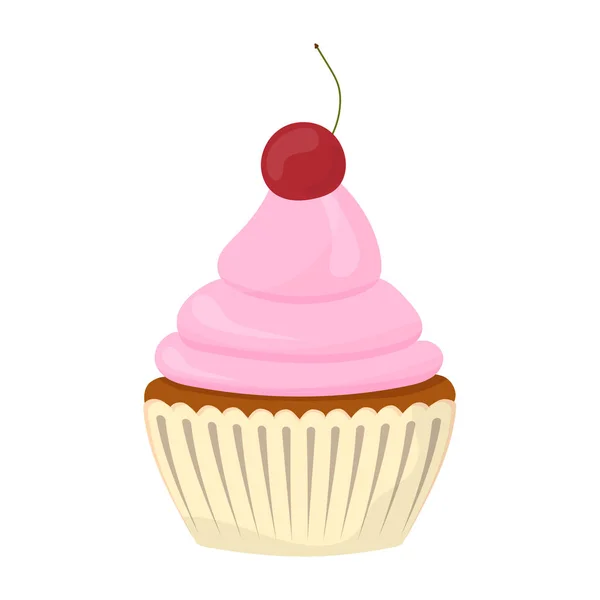 Illustrazione Vettoriale Cupcake — Vettoriale Stock