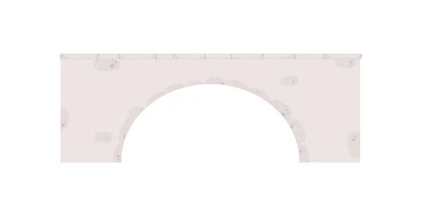 Stone Bridge Stock Vector Illustration Isolated White Background — Stock Vector