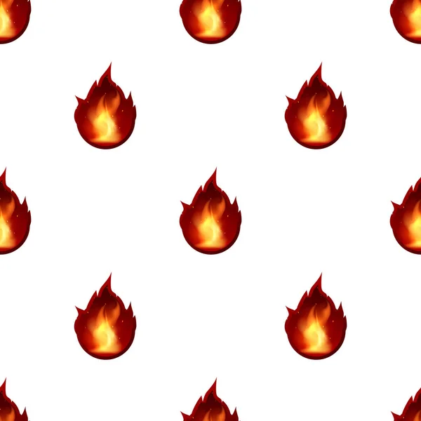 Пламя Пламени Пламени Силуэты Горячих Огней Векторный Фон — стоковый вектор