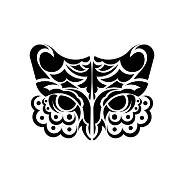 Boho tarzı baykuş. Tişört baskısı, mobil kapak tasarımı. İzole edilmiş. Vektör illüstrasyonu.