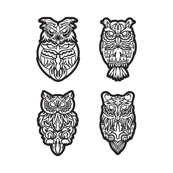 Boho tarzı baskı seti. Giysiler, tekstil, geçmiş ve parmak izleri için iyi. Vektör illüstrasyonu.