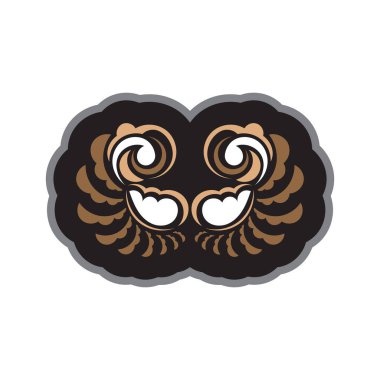 Lüks baskı retro tarzı monogram. Vektör illüstrasyonu