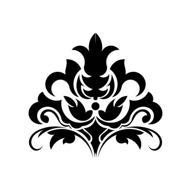 Retro desenli antika akanthus. Menüler, parmak izleri ve kartpostallar için iyi. Vektör illüstrasyonu