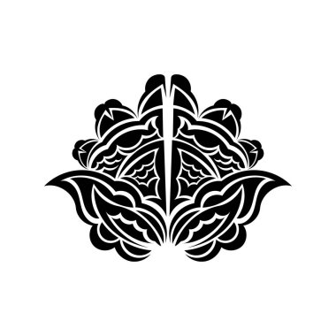 Kına çizimi ve dövme için Mehndi lotus çiçeği deseni. Etnik doğu tarzı dekorasyon, Hint tarzı..