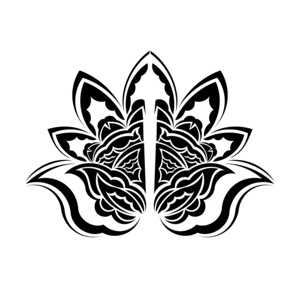 Black And White Flower Stencil Paper Tattoo Ornament Mehndi Damask  Logo transparent background PNG clipart  HiClipart