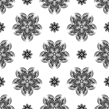 Kusursuz desenli, antika süslemeli. Giysiler, tekstil, geçmiş ve parmak izleri için iyidir..