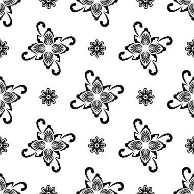 Kusursuz desenli, antika süslemeli. Giysiler, tekstil, geçmiş ve parmak izleri için iyidir..