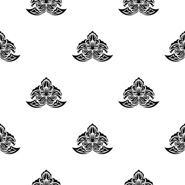 Kusursuz desenli antika çiçek süsü. Giysiler, tekstil, geçmiş ve parmak izleri için iyi. Vektör illüstrasyonu