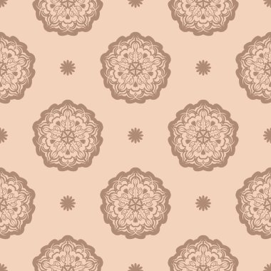 Doğu ya da Arap tarzında kusursuz geometrik çizgiler. Giysiler ve tekstil için iyi. Vektör illüstrasyonu.