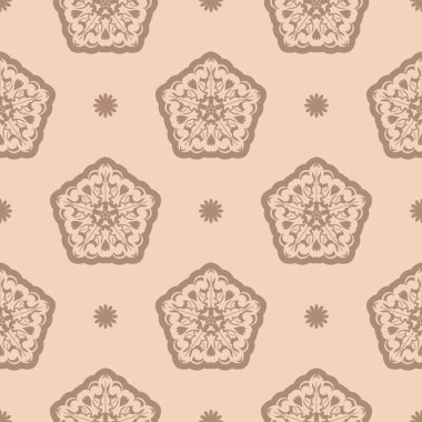 Doğu ya da Arap tarzında kusursuz geometrik çizgiler. Geçmişleri, parmak izleri, giyim ve tekstil için iyi. Vektör illüstrasyonu.