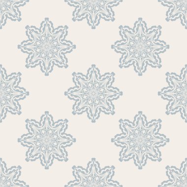 Süslü bej, pürüzsüz desen. Giysiler, tekstil, geçmiş ve parmak izleri için iyi. Vektör illüstrasyonu.