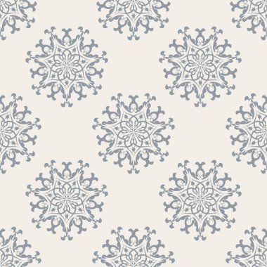 Süslü bej, pürüzsüz desen. Kapaklar, kumaşlar, kartpostallar ve baskı için iyi. Vektör illüstrasyonu.