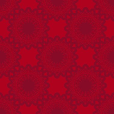 Süslü, dikişsiz Burgonya deseni. Vektör illüstrasyonu.