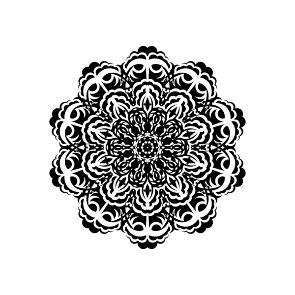 Abstraktní Ozdoba Kruhu Luxusní Vzor Krajkovými Motivy Hodí Tetování Loga — Stockový vektor