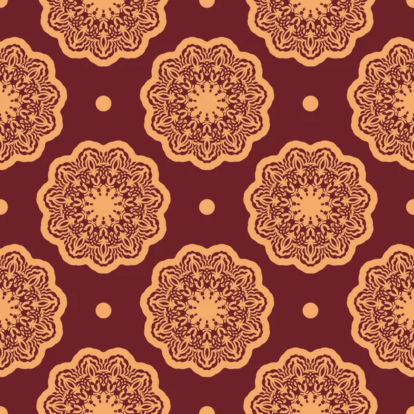 Süslü, sarı ve sarımsı desenli, süslemeli. Duvar resimleri, tekstil, kartpostallar ve parmak izleri için iyi. Vektör illüstrasyonu.