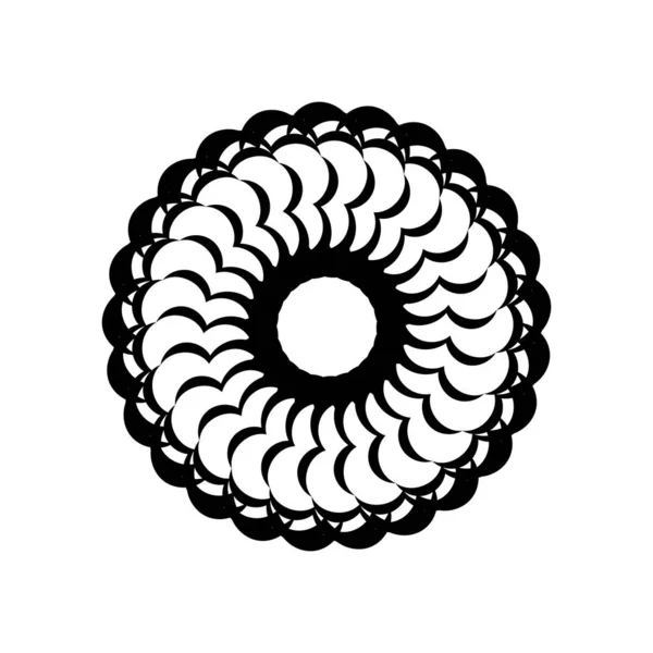 Adornos Decorativos Circulares Bueno Para Logotipos Impresiones Postales Ilustración Vectorial — Archivo Imágenes Vectoriales