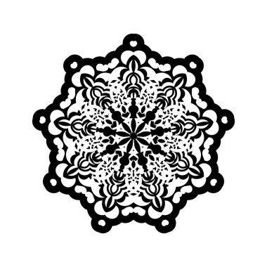 Çiçek şeklinde dekoratif süsler. Menüler, parmak izleri ve kartpostallar için iyi. Beyaz arka planda izole edilmiş. Vektör illüstrasyonu