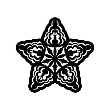 Çiçek şeklinde dekoratif süsler. Menüler, parmak izleri ve kartpostallar için iyi. Beyaz arka planda izole edilmiş. Vektör illüstrasyonu