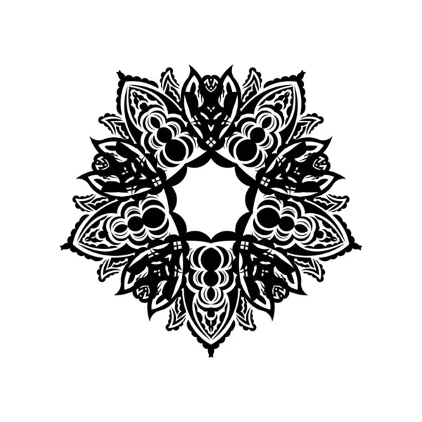 Decoratieve Ornamenten Vorm Van Een Bloem Mandala Goed Voor Logo — Stockvector