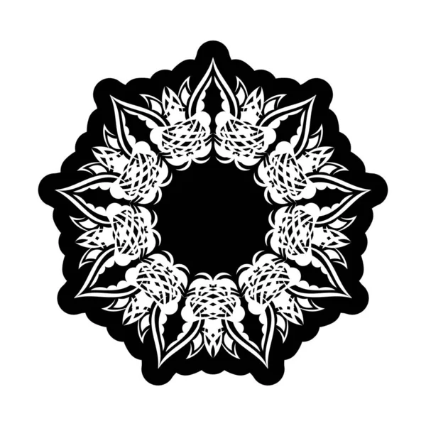 Mandala Διακοσμητικά Σχήμα Λουλούδι Εικονογράφηση Διάνυσμα — Διανυσματικό Αρχείο